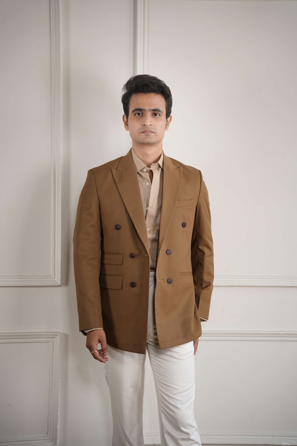 brown blazer men