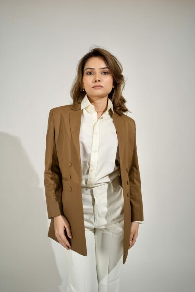 brown blazer