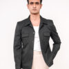 black stylish jacket men
