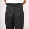 black straight fit trouser